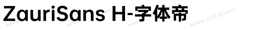 ZauriSans H字体转换